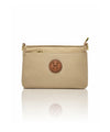 Ladies Nylon Sling Shoulder Bag - Beige