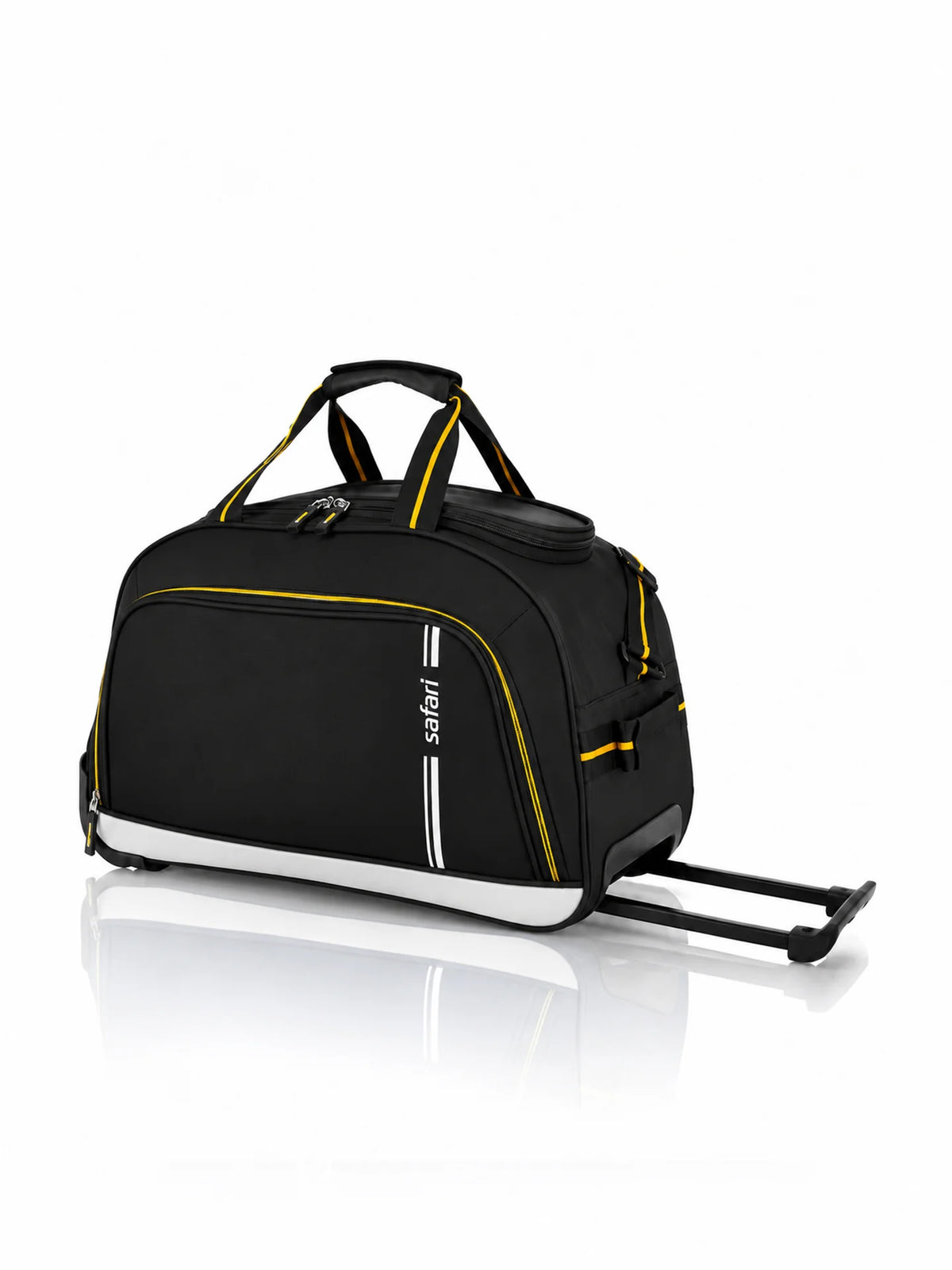 SAFARI 105L Strolley Duffel Bag - Black