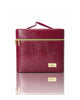 Karry House Premium Textured Multi-Layer Vanity Case – Maroon