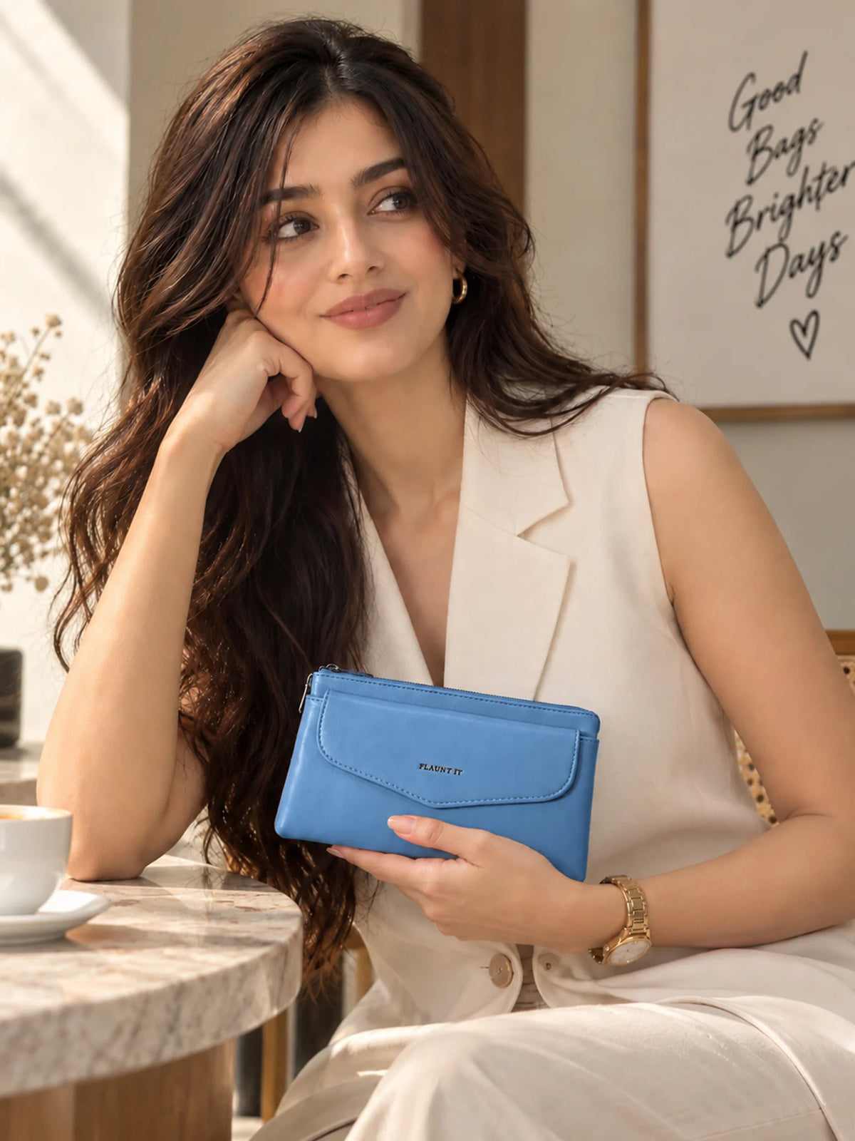 Women’s Daily Use Crossbody Handbag - Blue Purse