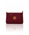 Ladies Nylon Sling Shoulder Bag - Burgundy