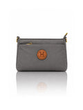 Ladies Nylon Sling Shoulder Bag - Dark Grey