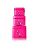 Premium 3-Piece Vanity Case Set – Hot Pink Makeup Organizer