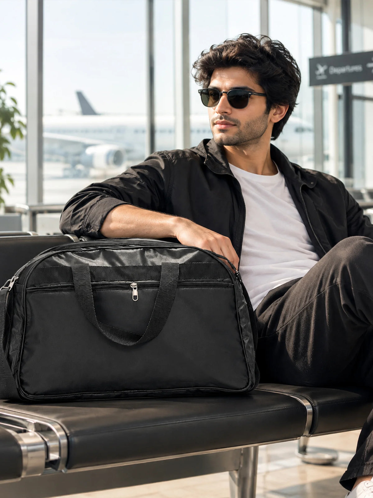 LUDAN Travel Duffel Bag – Charcoal Black