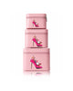 Premium 3-Piece Vanity Case Set – Pink Makeup Organizer