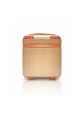 Peach Brown Premium Textured Vanity Case - Medium