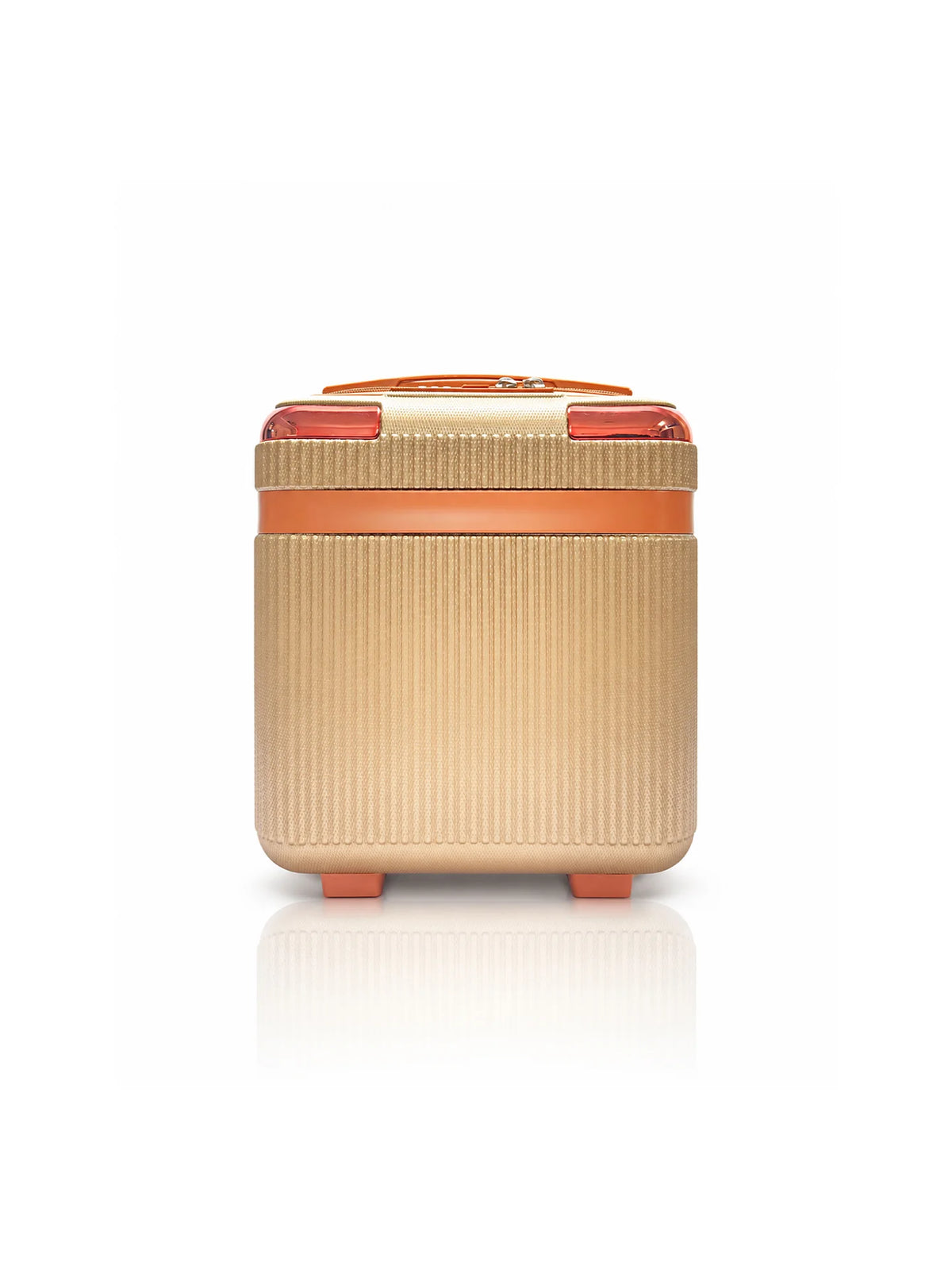 Peach Brown Premium Textured Vanity Case - Medium