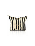 Striped Canvas Tote Bag for Women - Black Strip