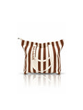 Striped Canvas Tote Bag for Women - Brown Strip
