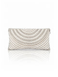Beaded White Pearl Clutch Bag - Ethnic Handbag