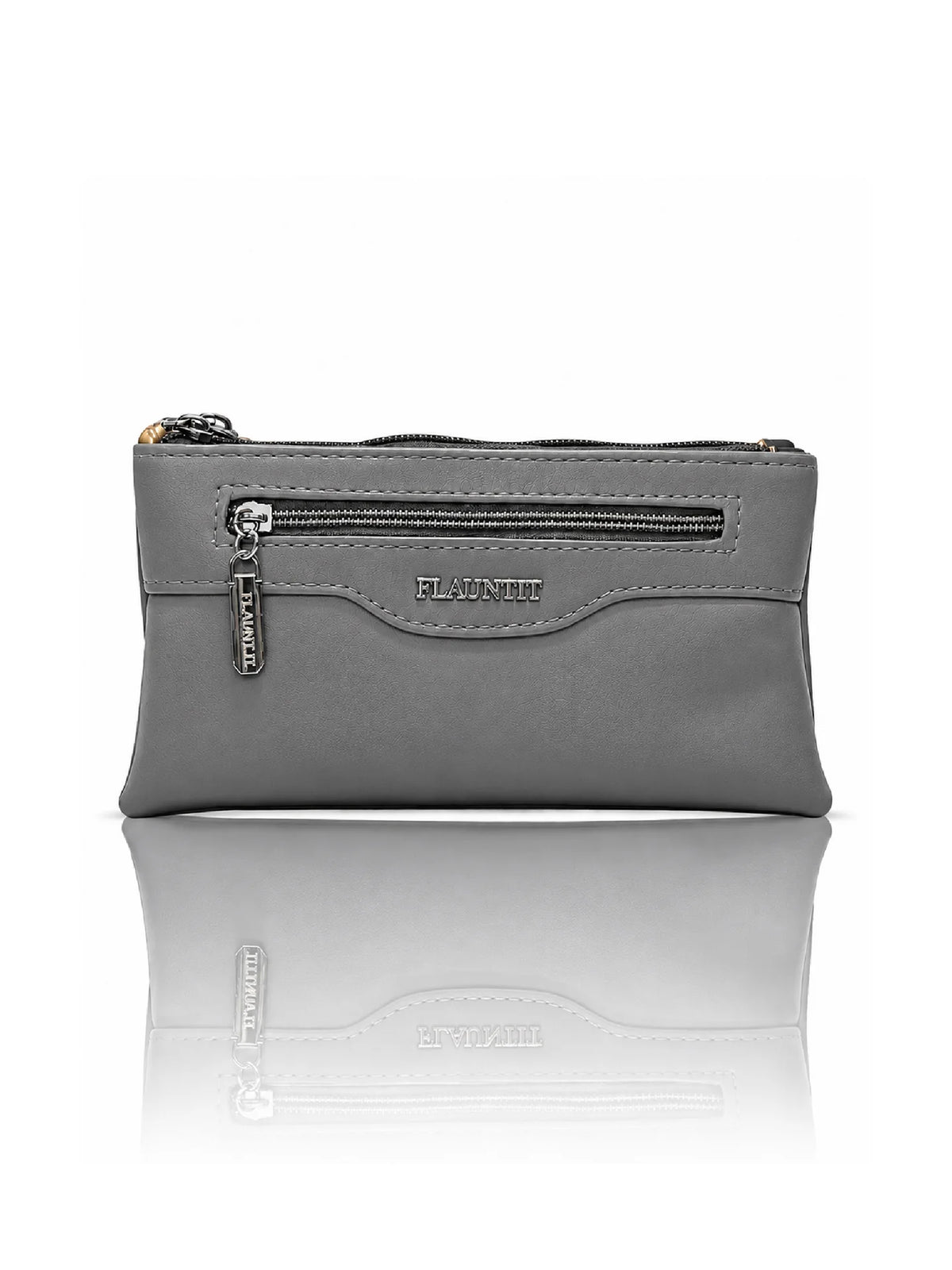 Flauntit Ladies Hand Purse - Grey Sling Bag
