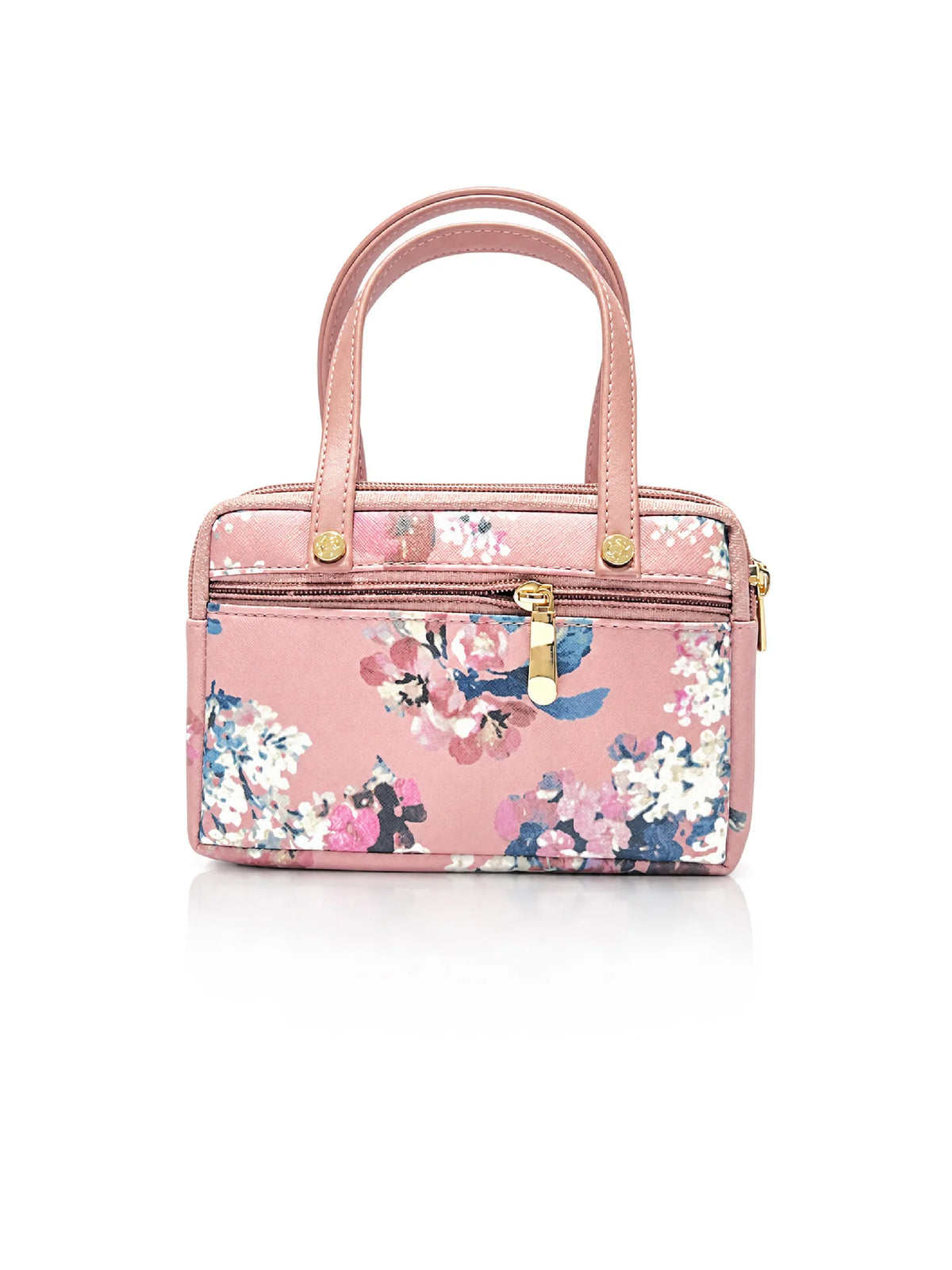 Floral Printed Women’s Hand Purse - Pink
