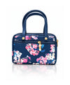 Floral Printed Women’s Hand Purse - Navy Blue