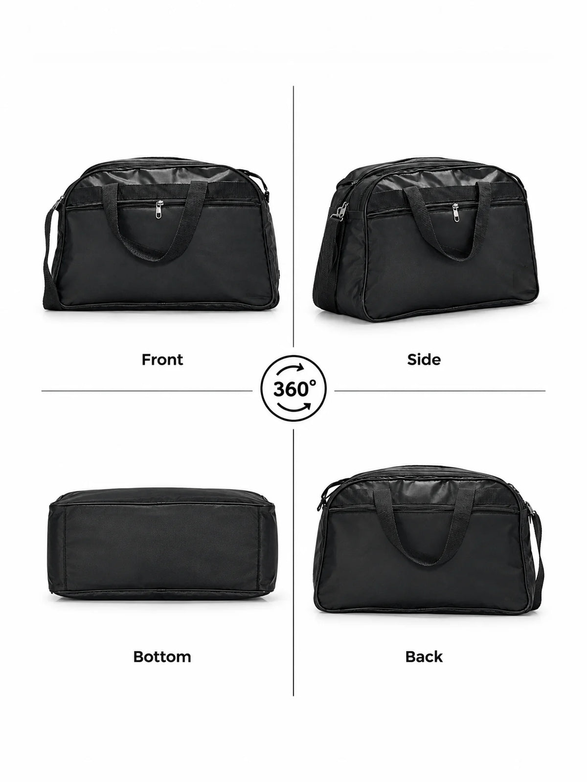 LUDAN Travel Duffel Bag – Charcoal Black