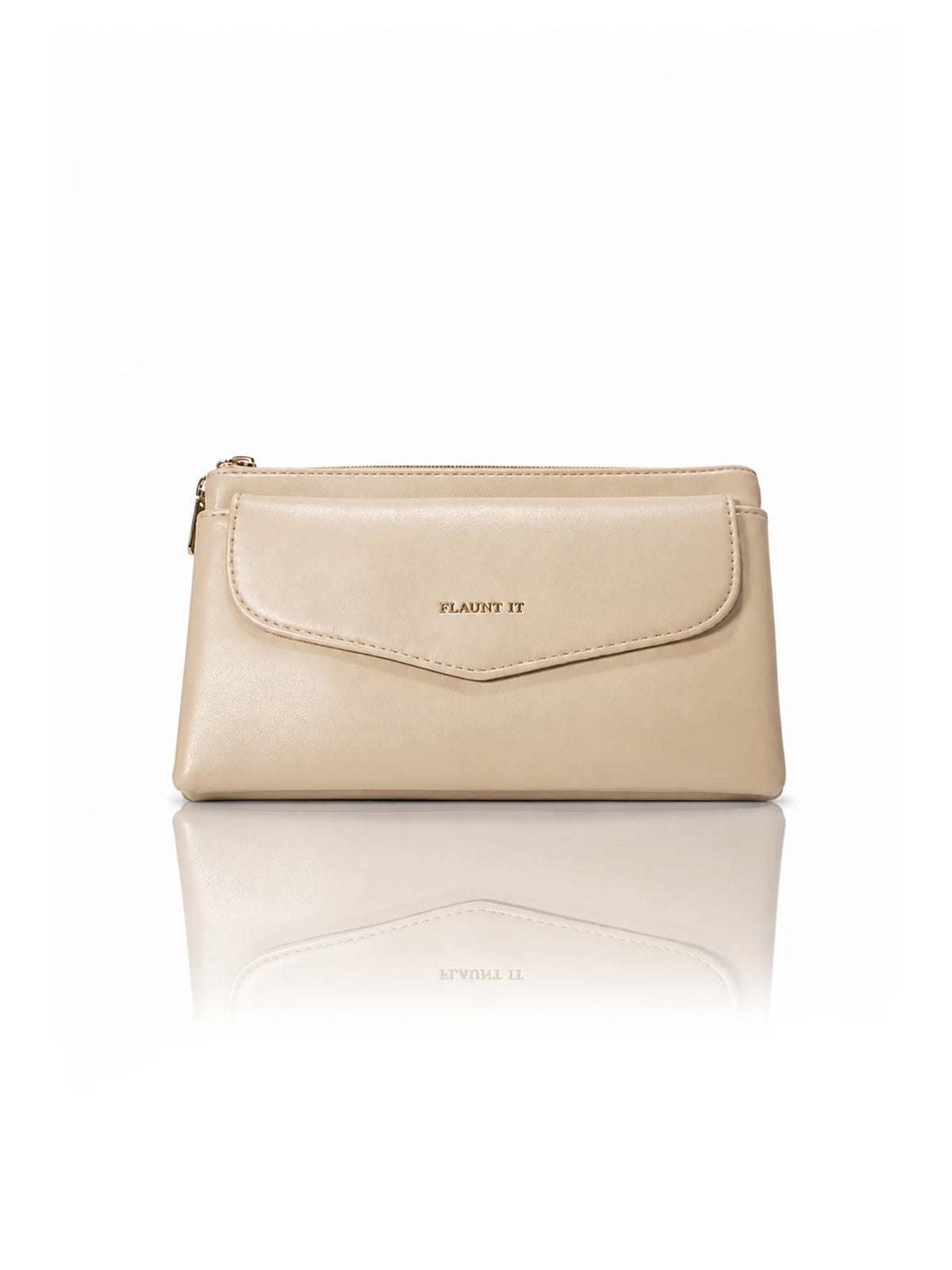 Women’s Daily Use Crossbody Handbag - Beige Purse