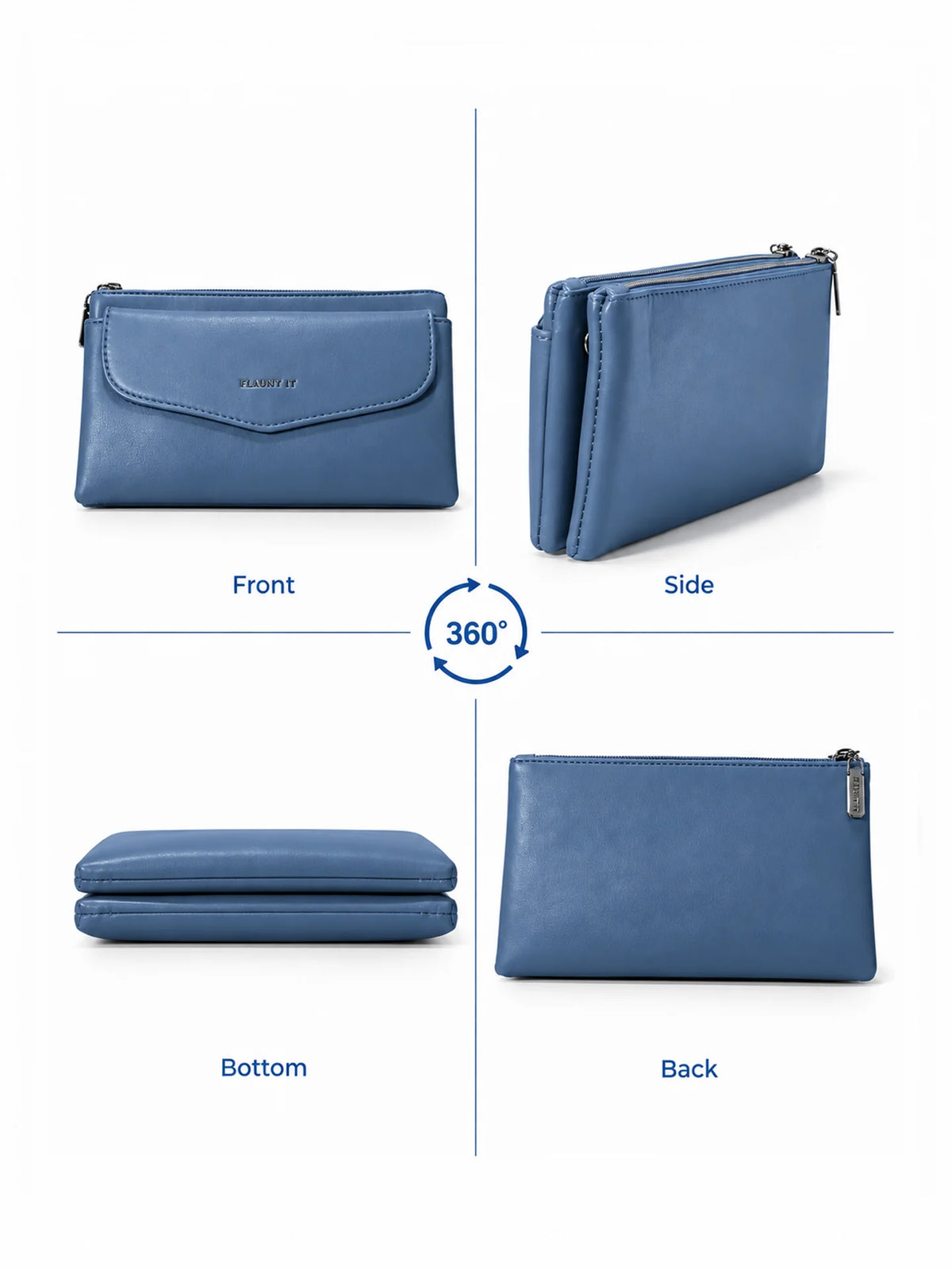 Women’s Daily Use Crossbody Handbag - Blue Purse