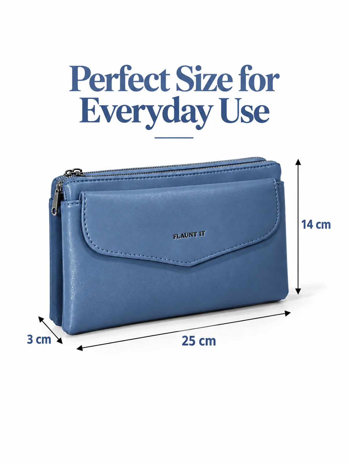 Women’s Daily Use Crossbody Handbag - Blue Purse