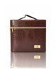 Karry House Premium Textured Multi-Layer Vanity Case – Brown