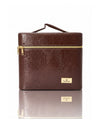 Karry House Premium Textured Multi-Layer Vanity Case – Brown