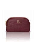 Premium Textured Crossbody Sling Bag – Wine