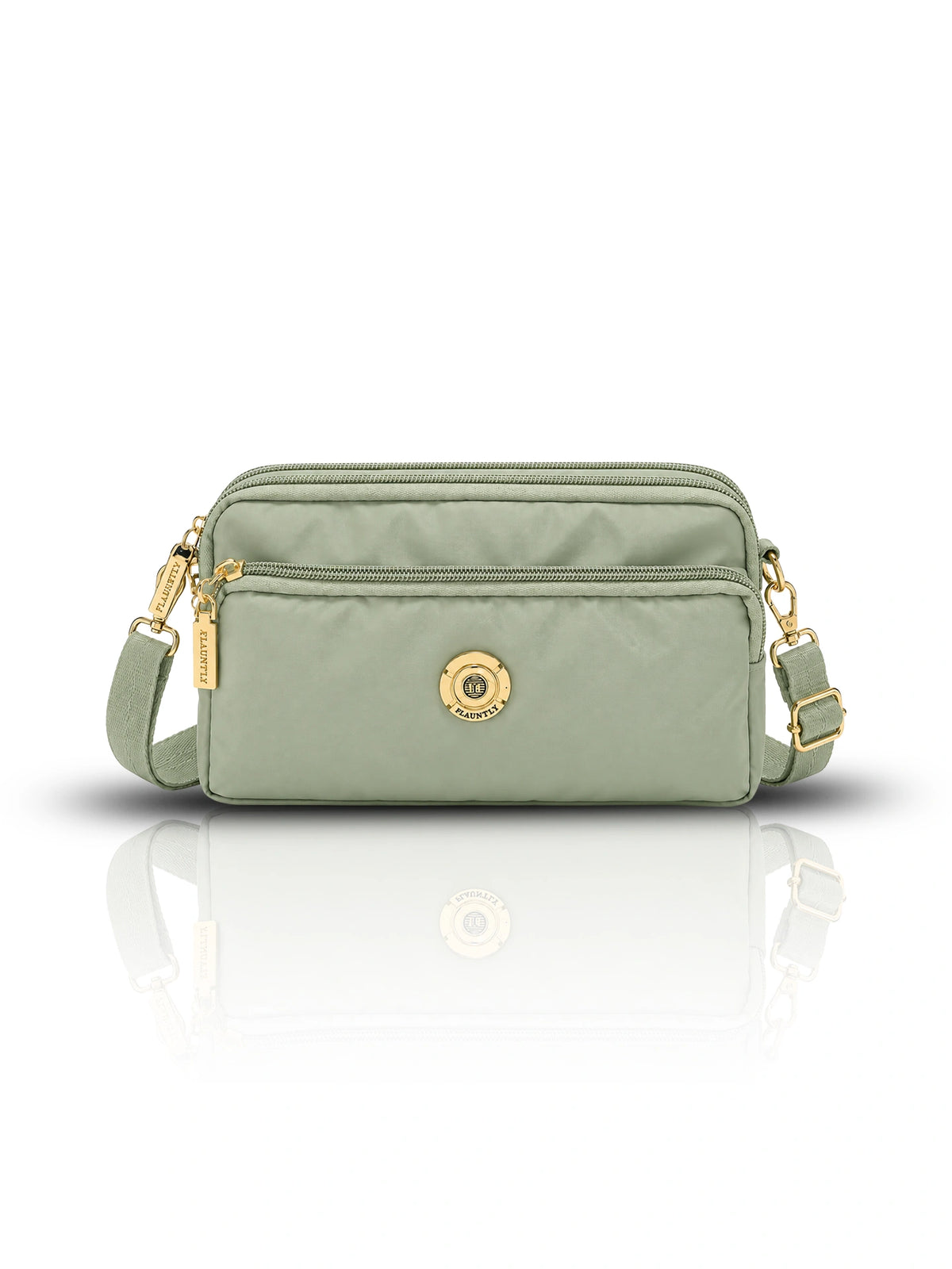 Stylish Fluänt Women’s Sling Bag – Green Crossbody Bag