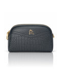 Premium Textured Crossbody Sling Bag – Black