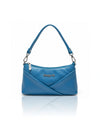 Women’s PU Leather Crossbody Shoulder Bag - Blue