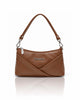 Women’s PU Leather Crossbody Shoulder Bag - Brown