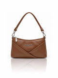 Women’s PU Leather Crossbody Shoulder Bag - Brown
