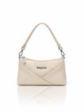 Women’s PU Leather Crossbody Shoulder Bag - Cream