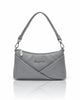 Women’s PU Leather Crossbody Shoulder Bag - Grey