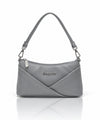 Women’s PU Leather Crossbody Shoulder Bag - Grey