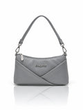 Women’s PU Leather Crossbody Shoulder Bag - Grey