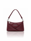Women’s PU Leather Crossbody Shoulder Bag - Wine