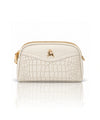 Premium Textured Crossbody Sling Bag – Off White