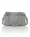 Quilted Sling Bag with Adjustable Strap - Grey Shade