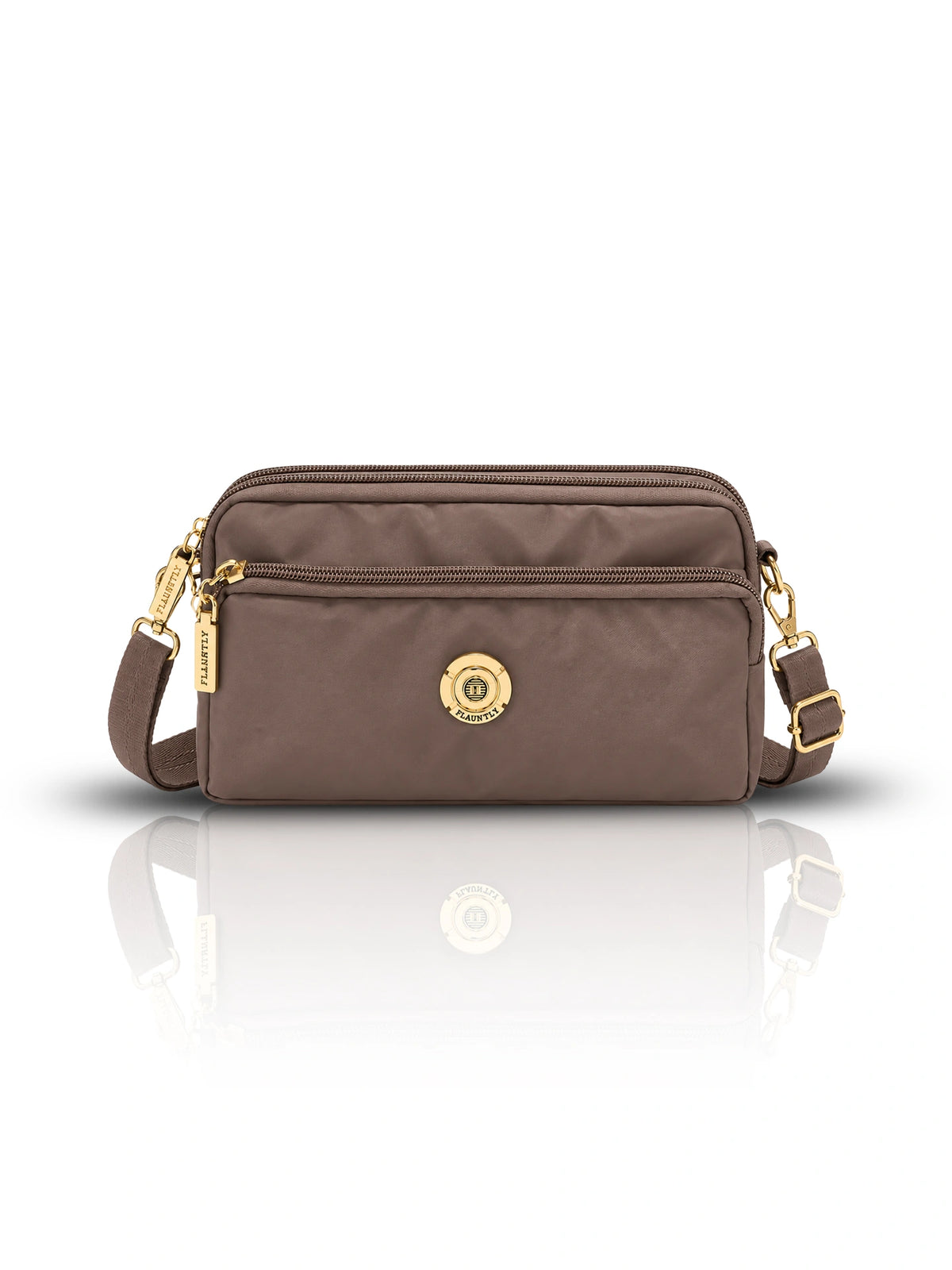 Stylish Fluänt Women’s Sling Bag – Brown Crossbody Bag