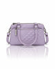 Quilted Sling Bag with Adjustable Strap - Lavender Shade