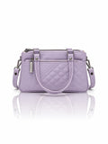 Quilted Sling Bag with Adjustable Strap - Lavender Shade