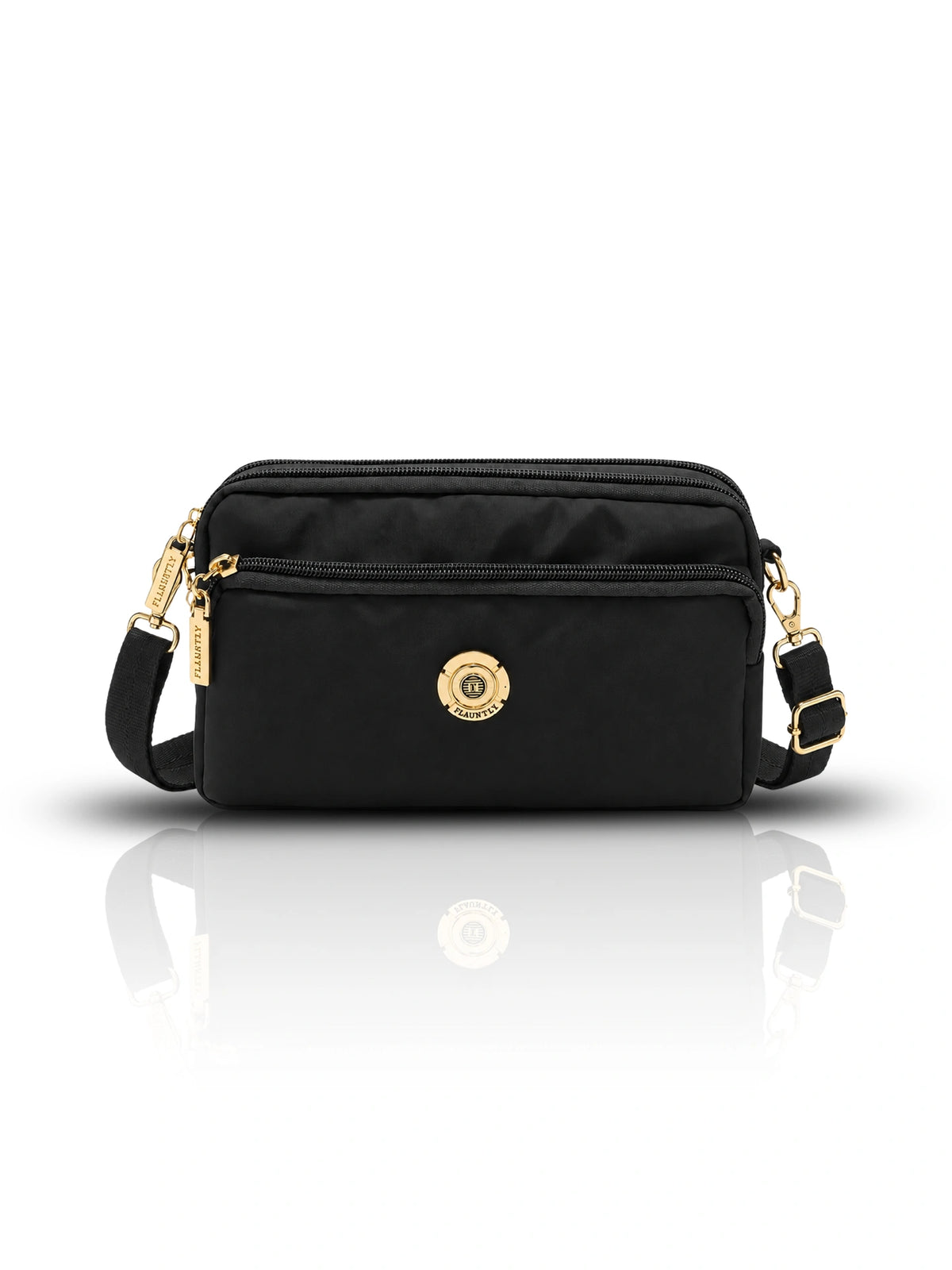 Stylish Fluänt Women’s Sling Bag – Black Crossbody Bag