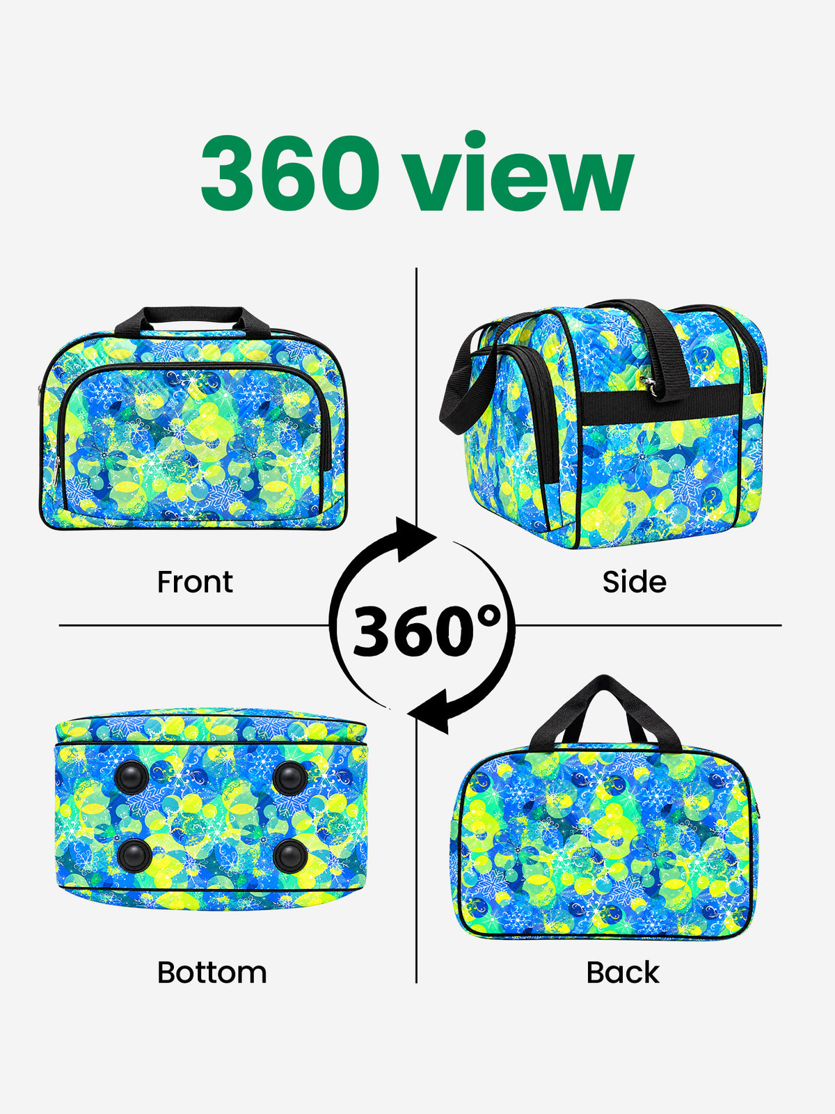 Karry House Foldable Zippered Travel Bag Green