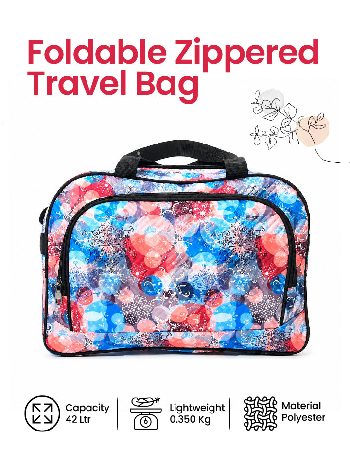 Karry House Foldable Zippered Travel Bag Blue