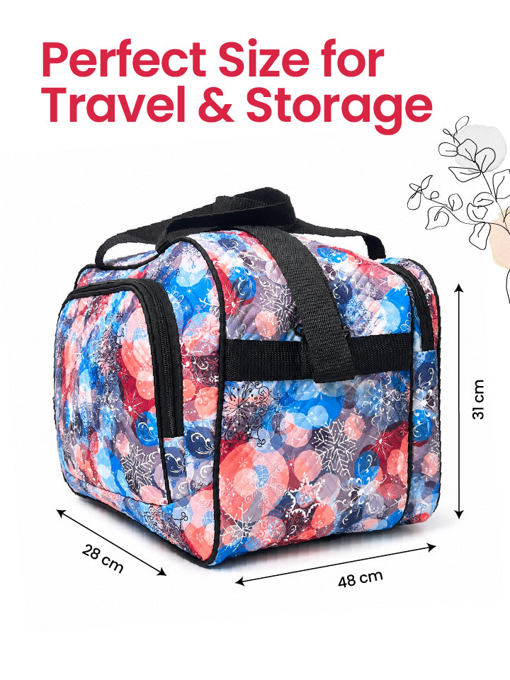 Karry House Foldable Zippered Travel Bag Blue