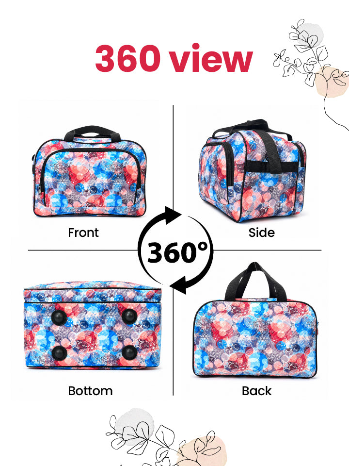 Karry House Foldable Zippered Travel Bag Blue
