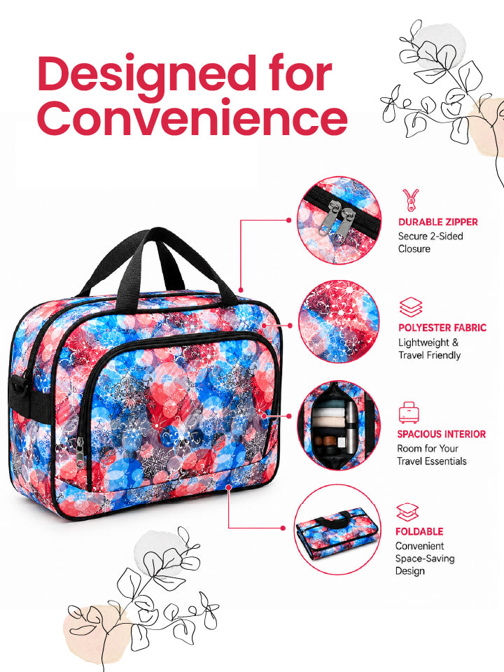 Karry House Foldable Zippered Travel Bag Blue