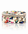 Butterfly Print Cosmetic Pouch – Cream Makeup Bag