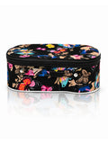 Butterfly Print Cosmetic Pouch – Black Makeup Bag
