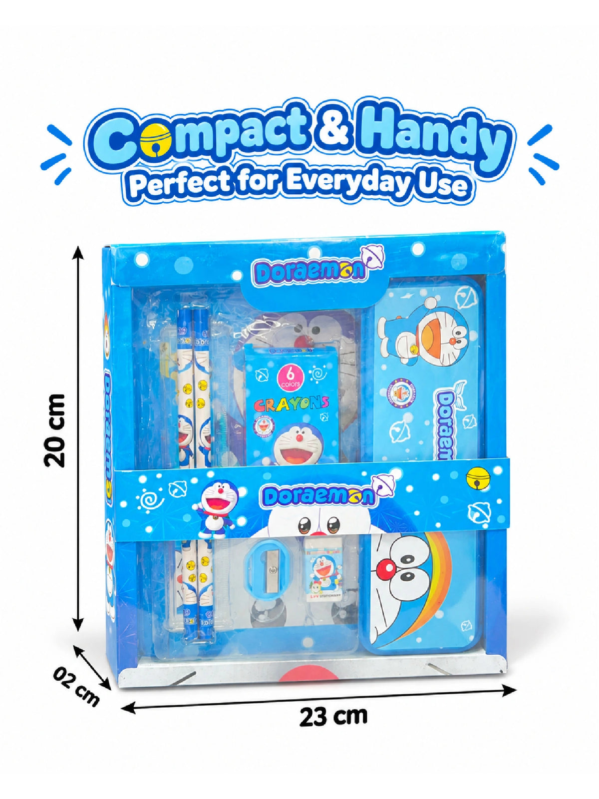 Doraemon 6-Piece Kids Stationery Gift Set – School kit