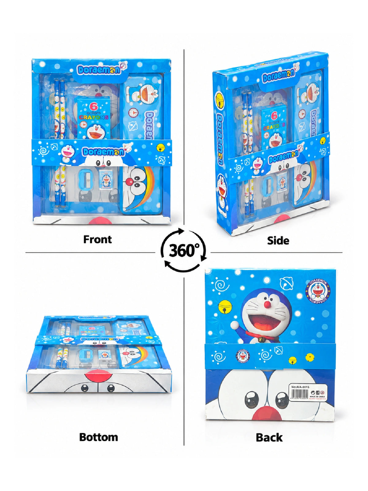 Doraemon 6-Piece Kids Stationery Gift Set – School kit
