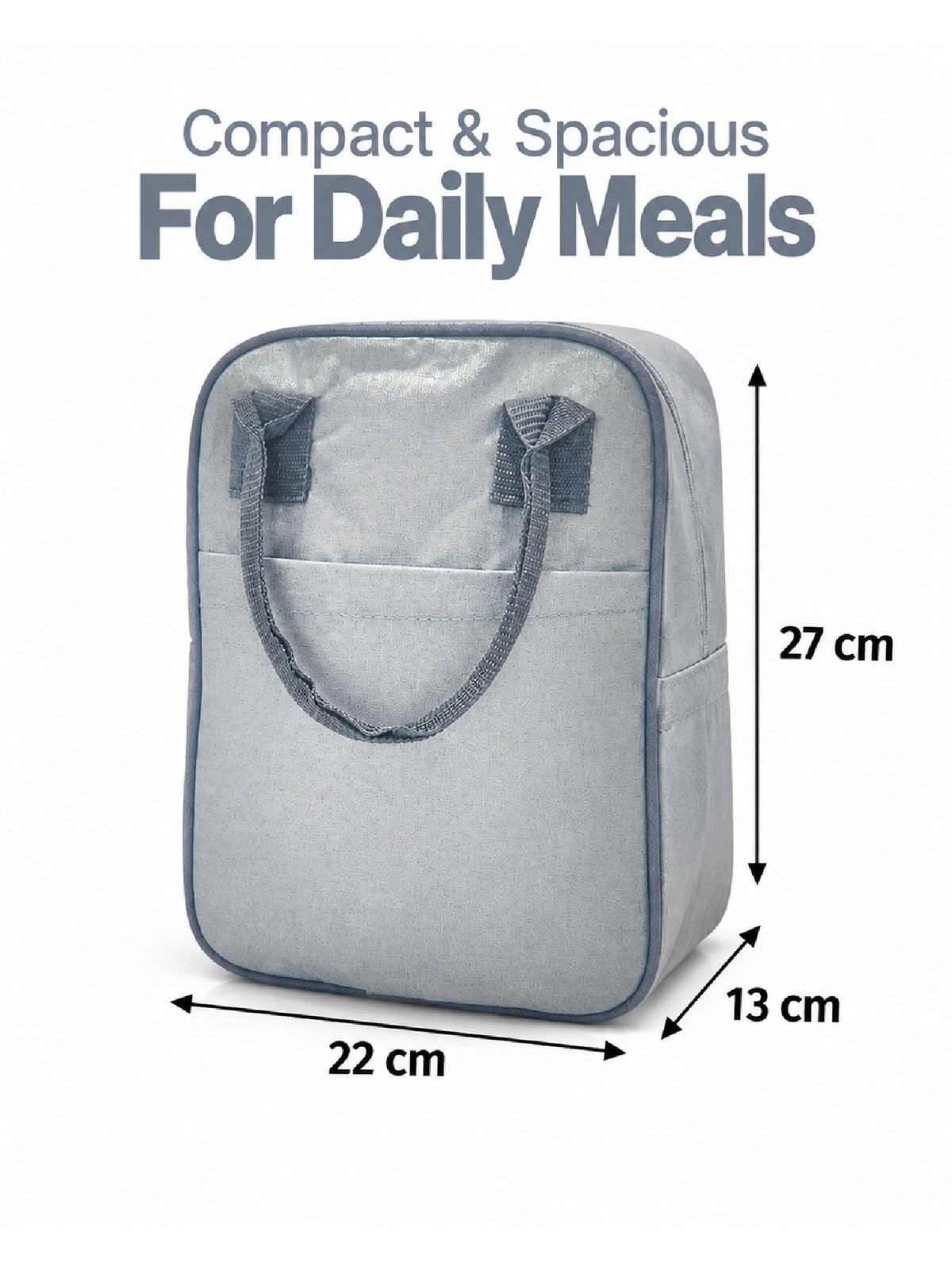 Men's Tiffin Bag Cover - Grey Lunch Bag
